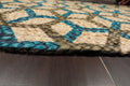 2'  00"x3'  00" Braided Mat  Oriental Area Persian Rug