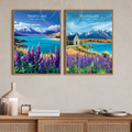 Affiche Lac Tekapo | Poster de voyage Nouvelle-Zélande | Affiche Lac