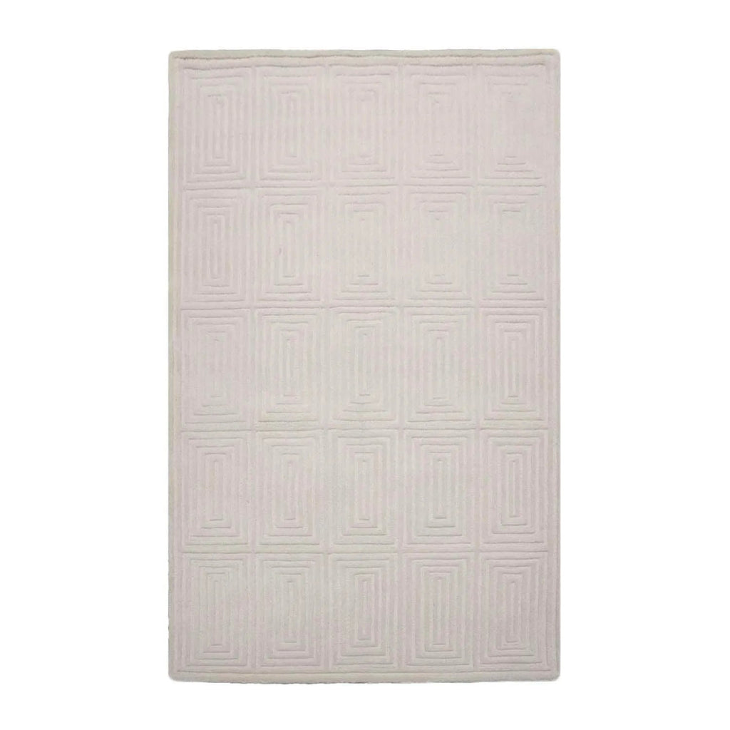 5' x8'Hand Tufted Hand Made 100% Wool Designer Modern & Contemporary  Oriental Area Rug Tone On Tone,Gray Color