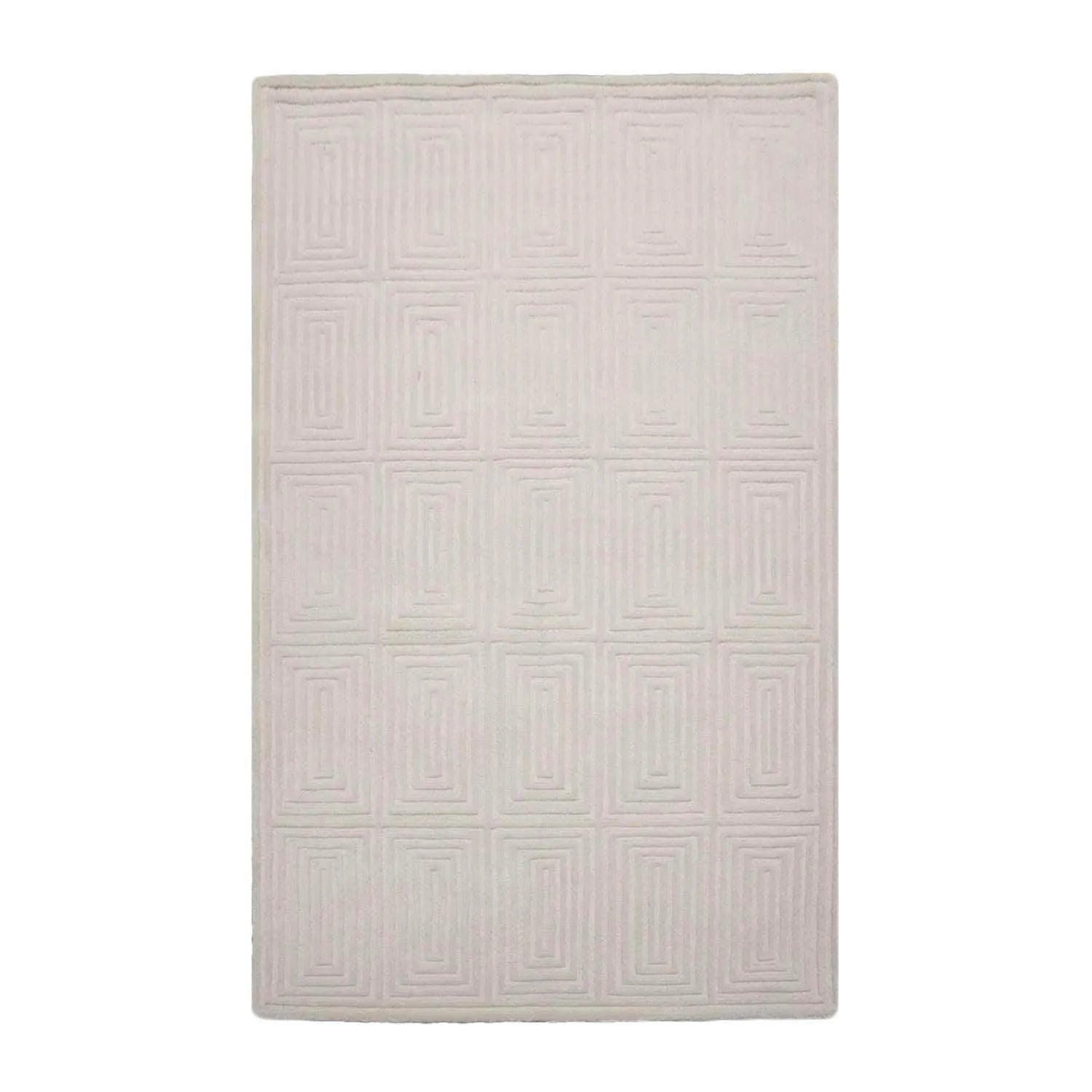 5' x8'Hand Tufted Hand Made 100% Wool Designer Modern & Contemporary  Oriental Area Rug Tone On Tone,Gray Color