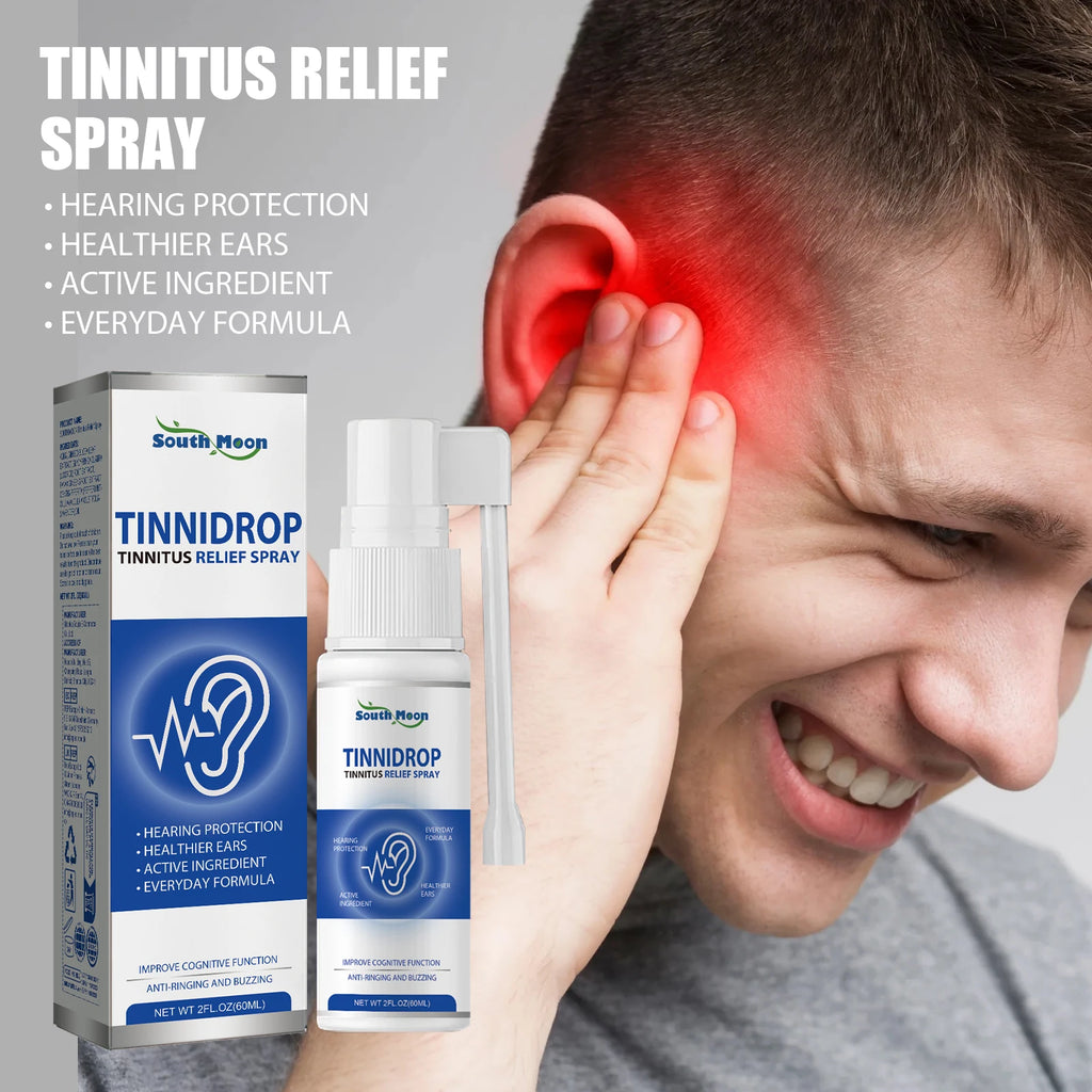 South Moon 60ml Ear Wax Remover Spray Soften Earwax Fresh Ears Improve Listening Clean Ear Canal Blockage Tinnitus Relief Spray