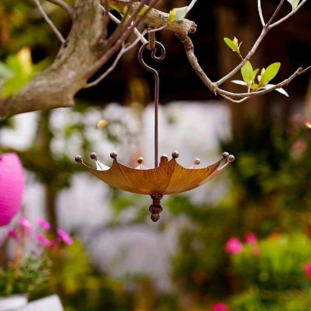 Hanging Bird Bath with Hook Bird Feeder Tray Water Bowl for Park Courtyard Deck Backyard Hummingbird Wildbird Feeding Supplies