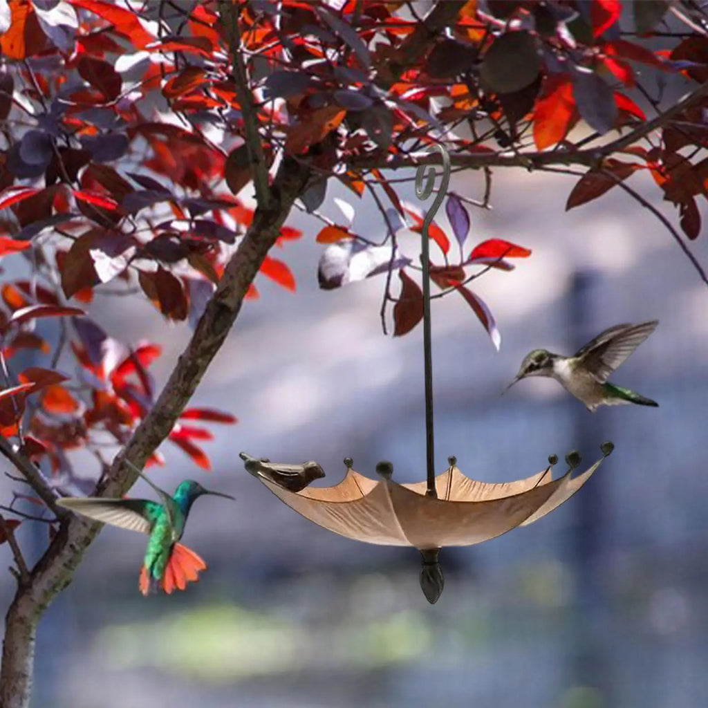 Hanging Bird Bath with Hook Bird Feeder Tray Water Bowl for Park Courtyard Deck Backyard Hummingbird Wildbird Feeding Supplies