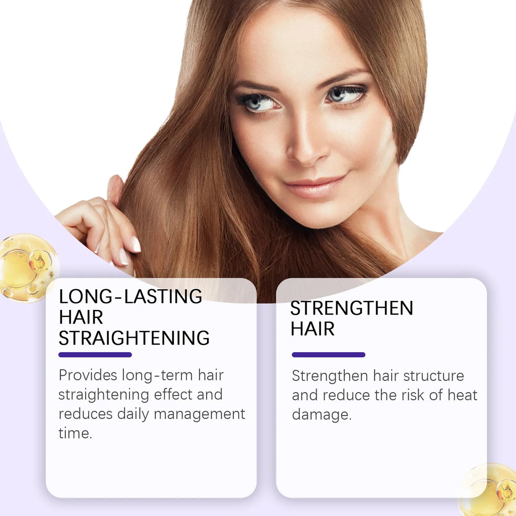 Protein Straightening Cream Keratin Smoothing Frizzy Hair Prevent Hair Splitting End Increase Elasticity Protein Correction Care