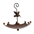 Hanging Bird Bath with Hook Bird Feeder Tray Water Bowl for Park Courtyard Deck Backyard Hummingbird Wildbird Feeding Supplies