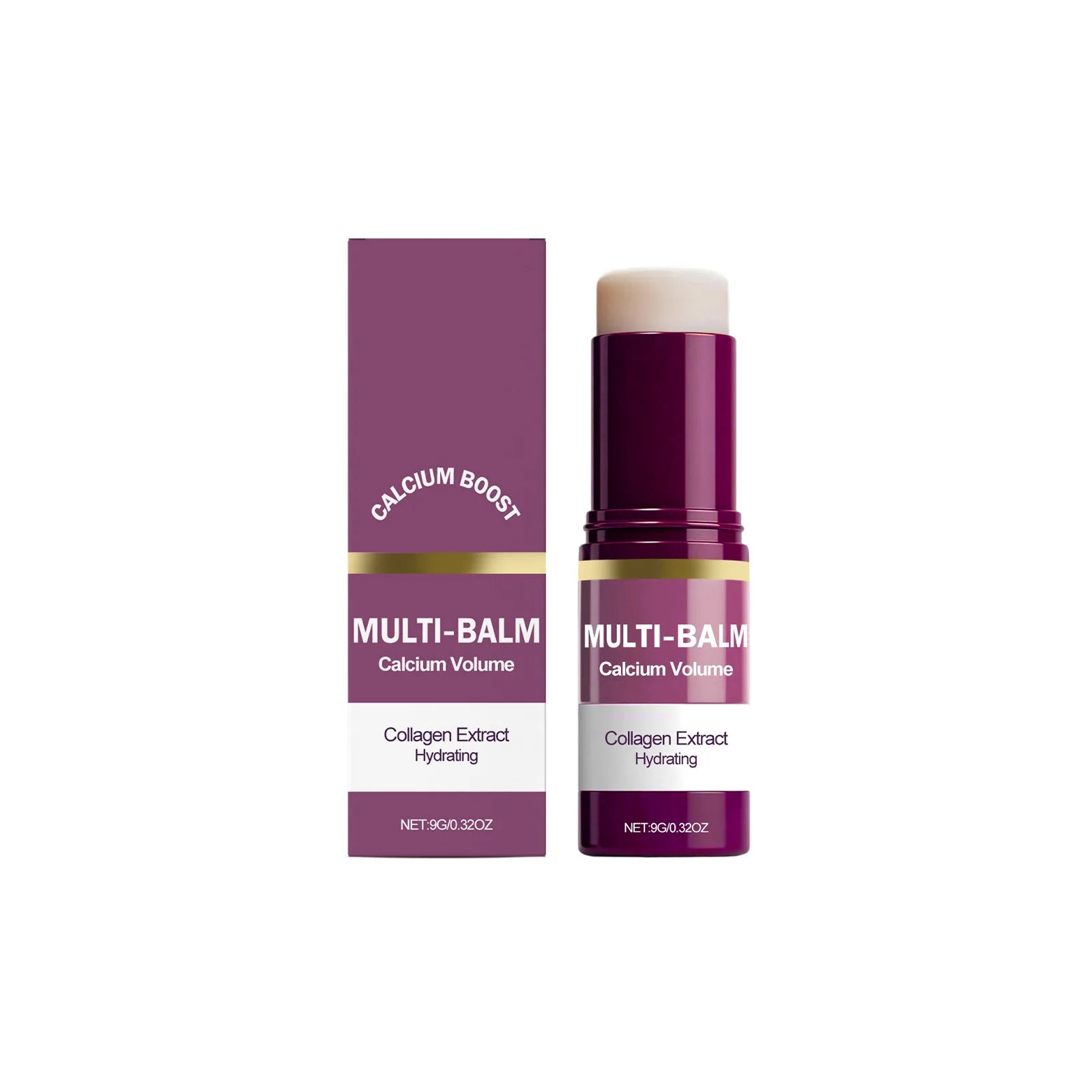 Anti-Aging Calcium Multi Balm Hydrating Firming Volume Soothing Dryness Repair Brighten Skin Tone Deep Moisturizing Cream Stick