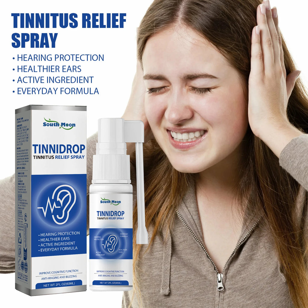 South Moon 60ml Ear Wax Remover Spray Soften Earwax Fresh Ears Improve Listening Clean Ear Canal Blockage Tinnitus Relief Spray