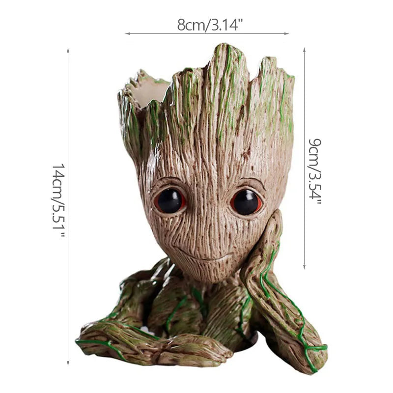 Modern Flower Vase Groot Flower Arrangement Home Living Room Decoration Cartoon Vases Ornament Plants Potted Decoration Crafts