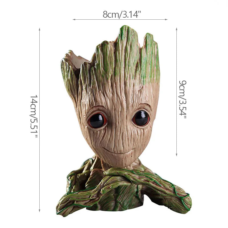 Modern Flower Vase Groot Flower Arrangement Home Living Room Decoration Cartoon Vases Ornament Plants Potted Decoration Crafts