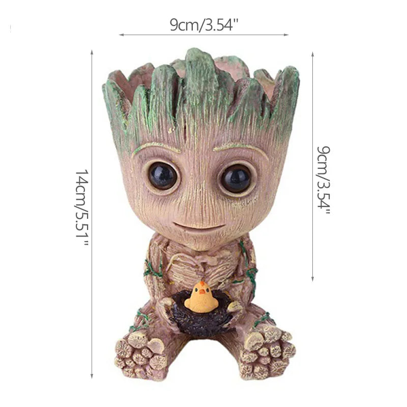 Modern Flower Vase Groot Flower Arrangement Home Living Room Decoration Cartoon Vases Ornament Plants Potted Decoration Crafts