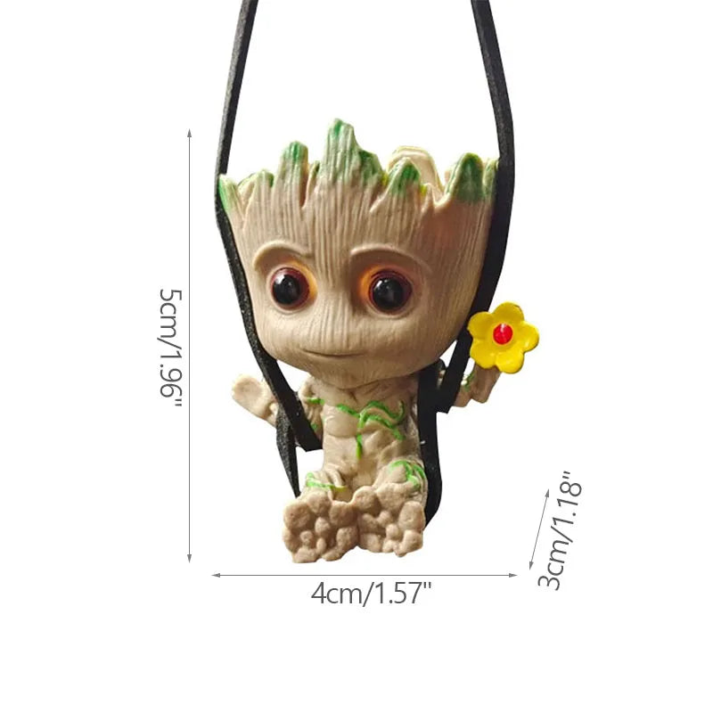 Modern Flower Vase Groot Flower Arrangement Home Living Room Decoration Cartoon Vases Ornament Plants Potted Decoration Crafts