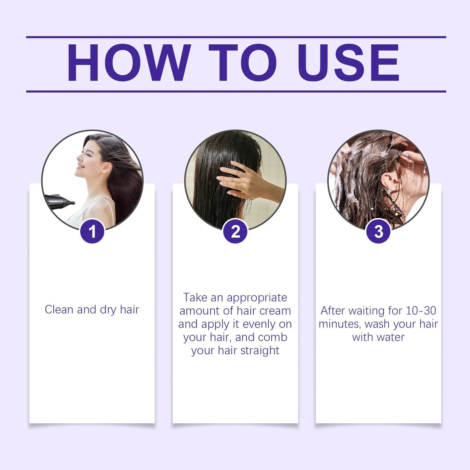 Protein Straightening Cream Keratin Smoothing Frizzy Hair Prevent Hair Splitting End Increase Elasticity Protein Correction Care