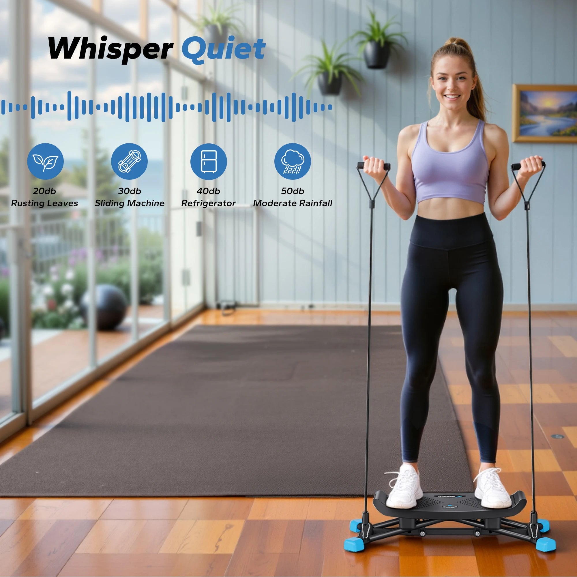 MERACH Ski Machine Simulated Ski Training Machine Leg Exercise Fun Cardio Fitness Machine Full Body Aerobic Exercise Equipment