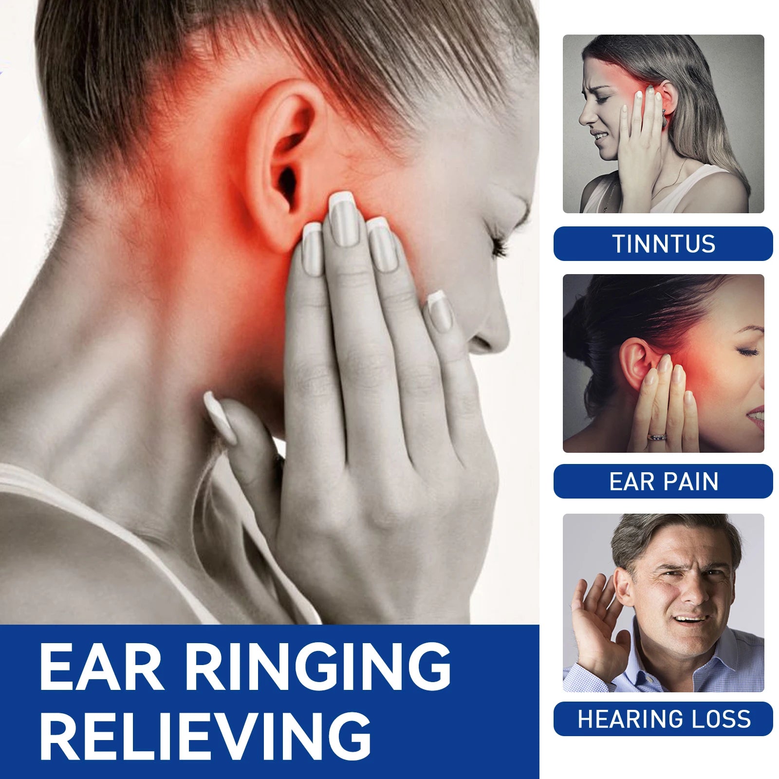 South Moon 60ml Ear Wax Remover Spray Soften Earwax Fresh Ears Improve Listening Clean Ear Canal Blockage Tinnitus Relief Spray