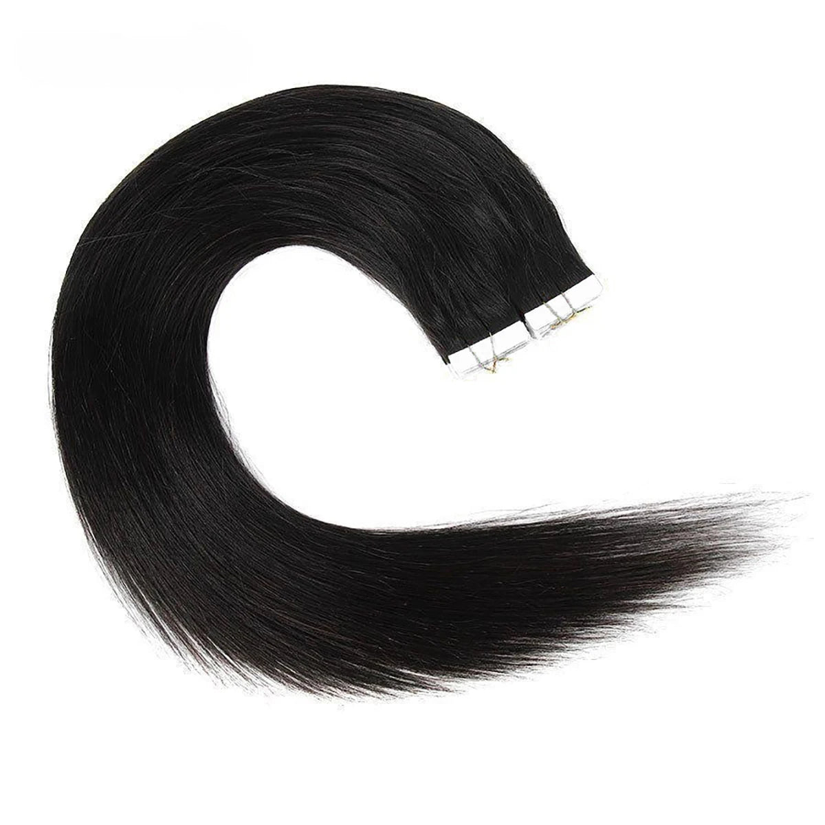 Tape In Human Hair Extensions 20pcs Natural Black Straight Brazilian Human Hair Tape In Extensions Skin Weft Tape Ins For Women