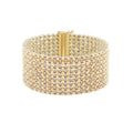 UD2 14k Two Tone Gold Fine Bangle Bracelet 25.40 mm Red Carpet Style