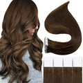 Full Shine Tape in Human Hair Extensions 20pcs Adhesive Skin Weft Pure Solid Color Glue on Woman Hair Machine Made Remy