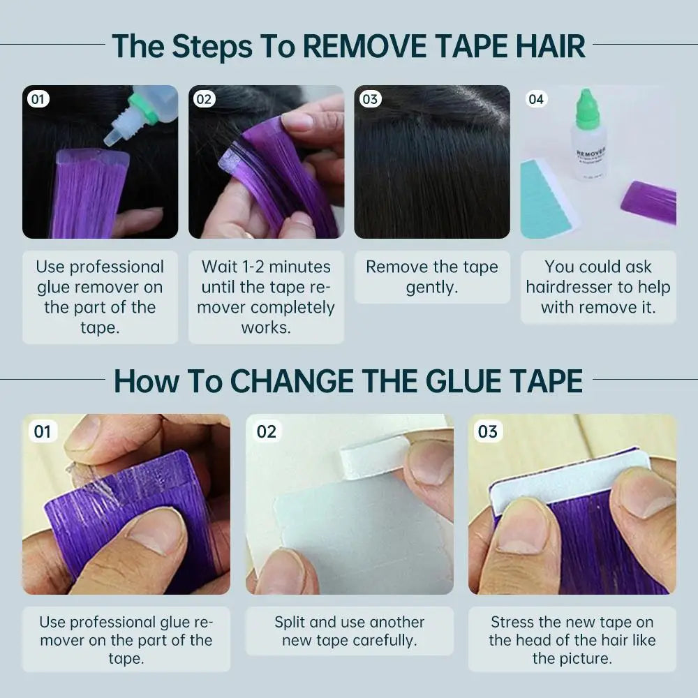 Full Shine Hair Injection Tape ins Hair Extension Human Hair Seamless Tape in Human Hair Extensions Invisible Hair Extensions