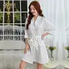 Uas Local Stock Luxury 100 Polyester Girls Red Beautiful Elegant Nightgowns Night Dress