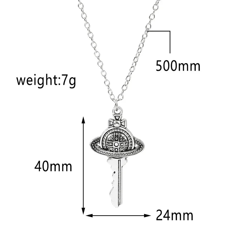 Personality Creative New Key Pendant Necklace Retro Punk Pendant Necklace Women's Trend Holiday Jewelry Gifts