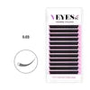 Handmade Premium Velvet Lash Trays Label Volume Silk Velvet Mink Cashmere Eyelash Extensions Darkest Black 0.05
