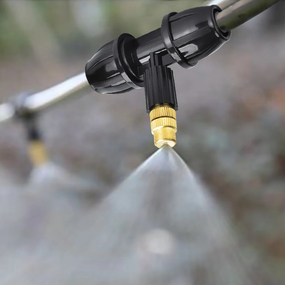 10Pcs Outdoor Misting Cooling System Garden Irrigation Watering Brass Atomizer Nozzles for Patio Greenhouse