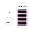 Handmade Premium Velvet Lash Trays Label Volume Silk Velvet Mink Cashmere Eyelash Extensions Darkest Black 0.05