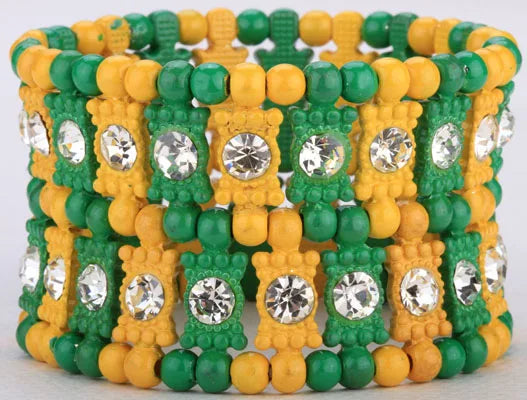 Multilayer stretch cuff bracelet women crystal wedding bridal jewelry gold silver color with crystal B22 wholesale dropshipping