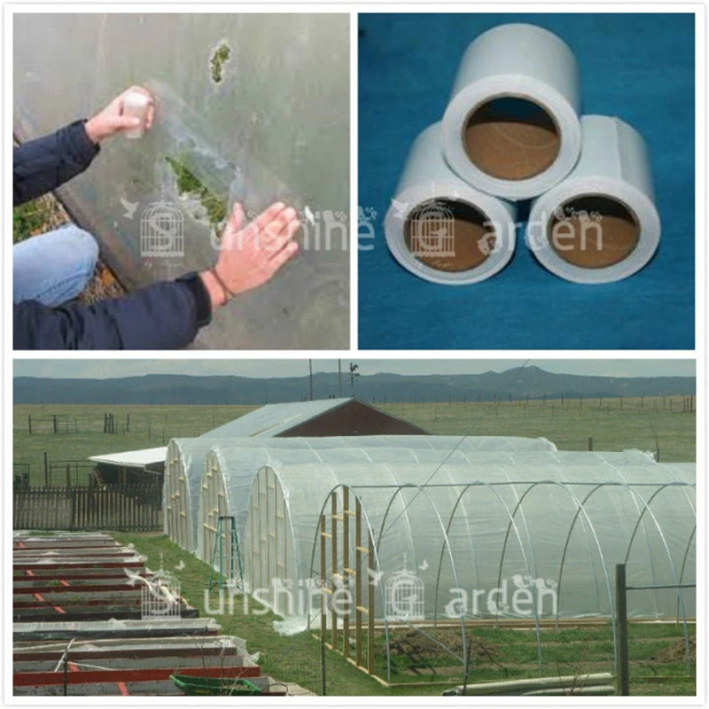 Extra Strong UV Resistant Clear Color Greenhouse Film Repair Weatherseal Tape Patch 10cmx10 Meter - Poly Special Heavy-DutyTapes