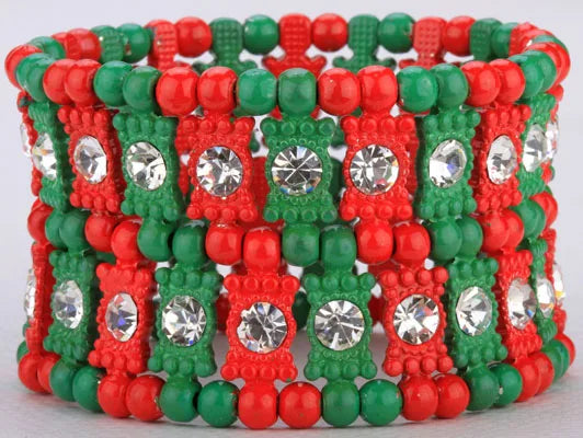 Multilayer stretch cuff bracelet women crystal wedding bridal jewelry gold silver color with crystal B22 wholesale dropshipping