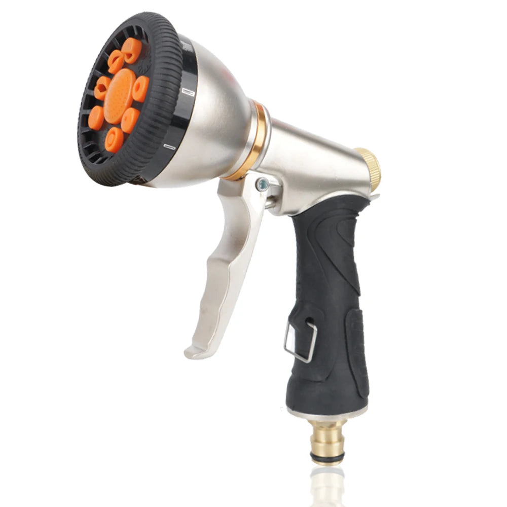 Rotary Water Spray Gun Garden Watering Sprinkle Irrigation Tool Car Washer Adjustable High-Pressure Variable Flow Control