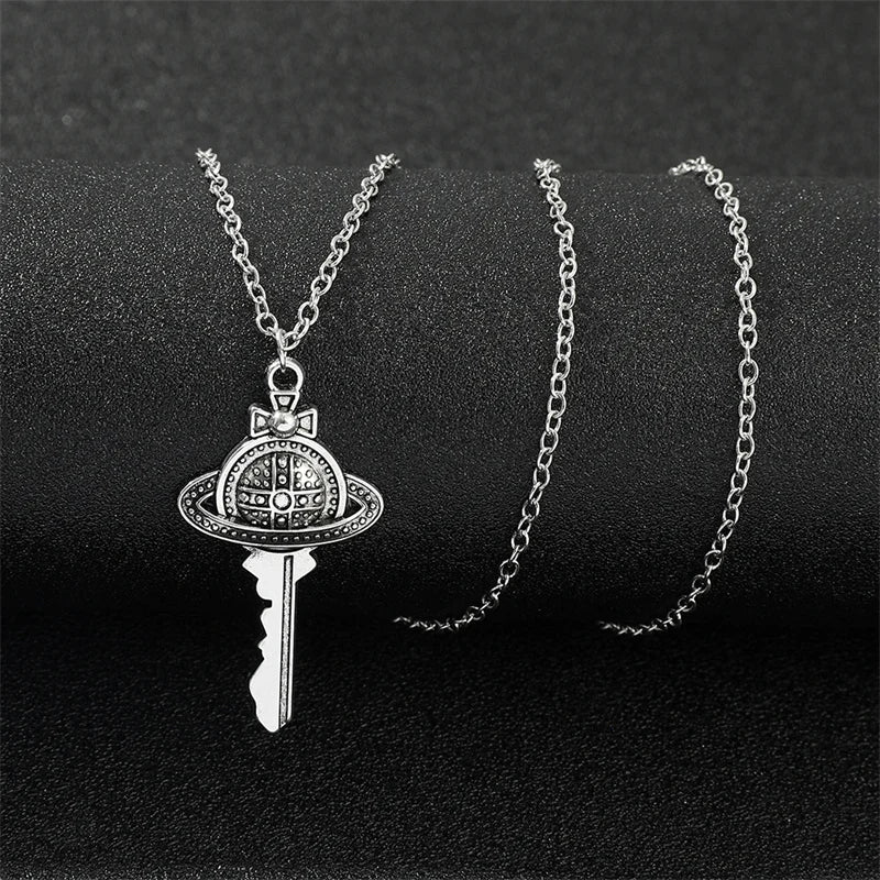 Personality Creative New Key Pendant Necklace Retro Punk Pendant Necklace Women's Trend Holiday Jewelry Gifts