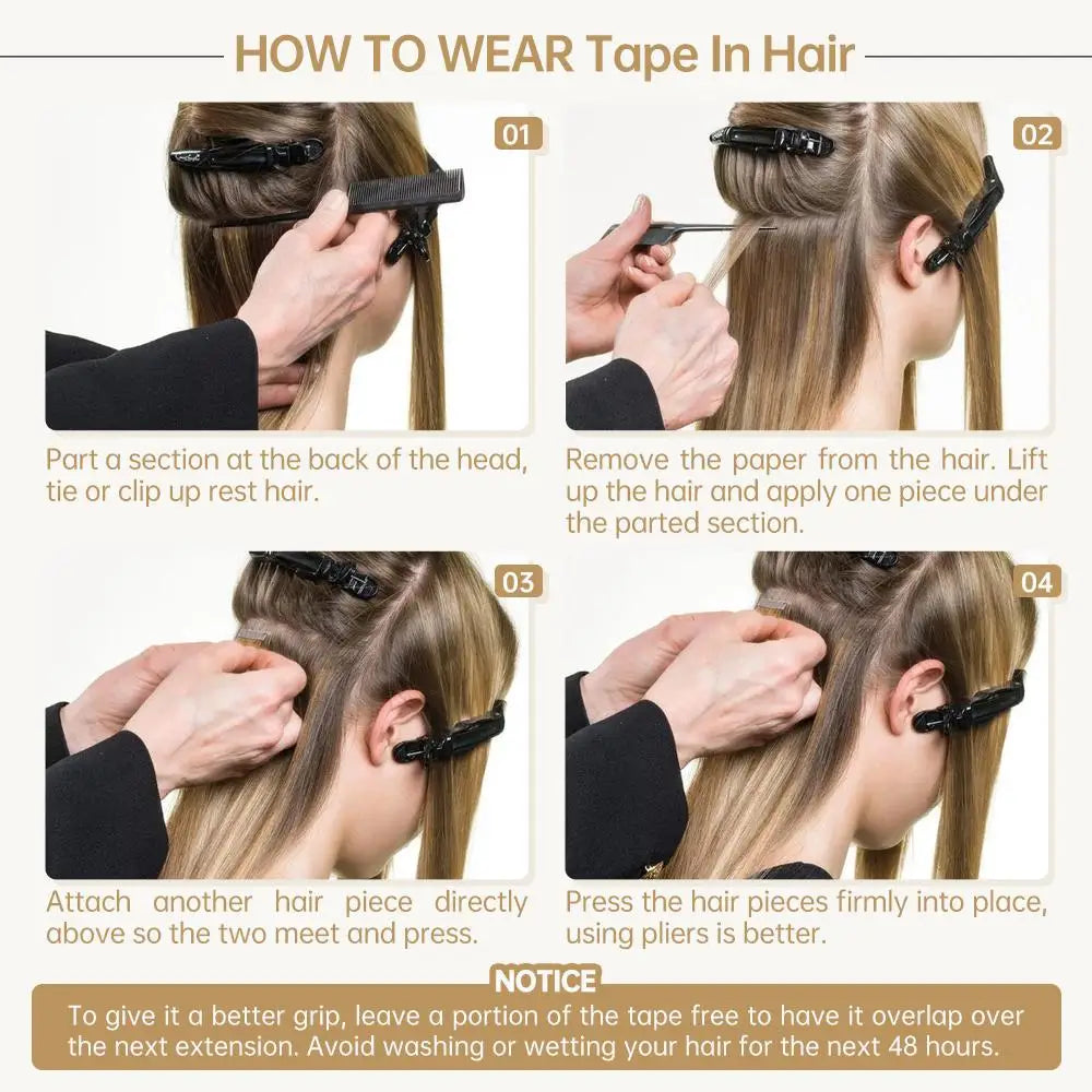Full Shine Hair Injection Tape ins Hair Extension Human Hair Seamless Tape in Human Hair Extensions Invisible Hair Extensions