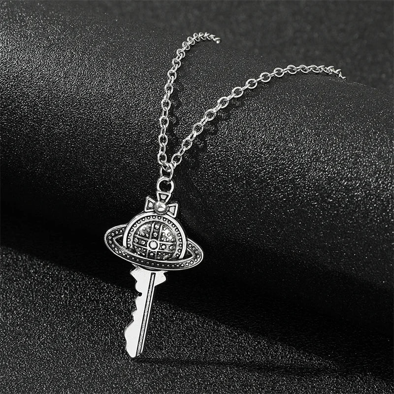 Personality Creative New Key Pendant Necklace Retro Punk Pendant Necklace Women's Trend Holiday Jewelry Gifts