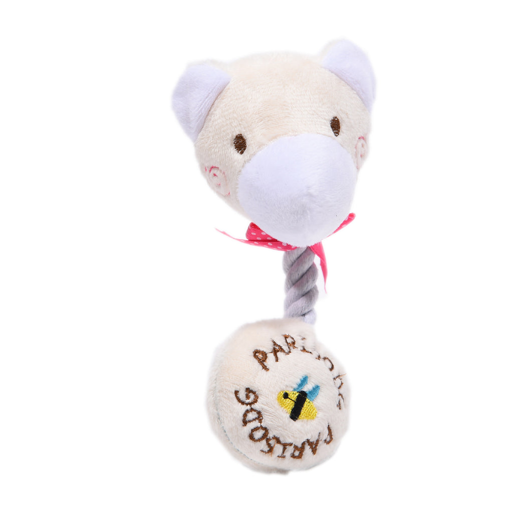 Pet Plush Toys Molar Teeth Bite-resistant Cat Toy Teddy Bichon Puppy Training Interactive Dog Supplies Dog Chew Toys