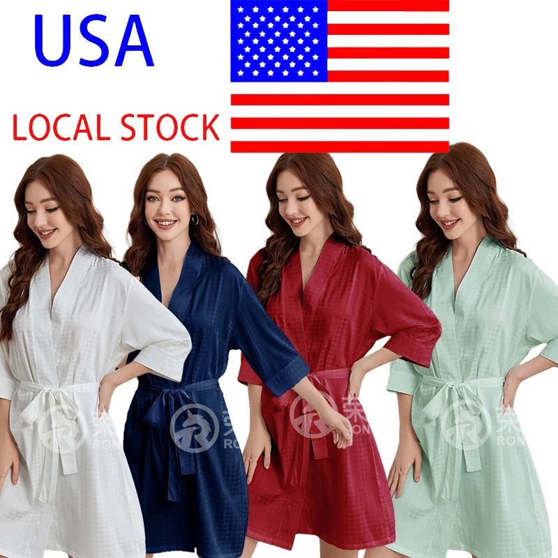 Uas Local Stock Luxury 100 Polyester Girls Red Beautiful Elegant Nightgowns Night Dress