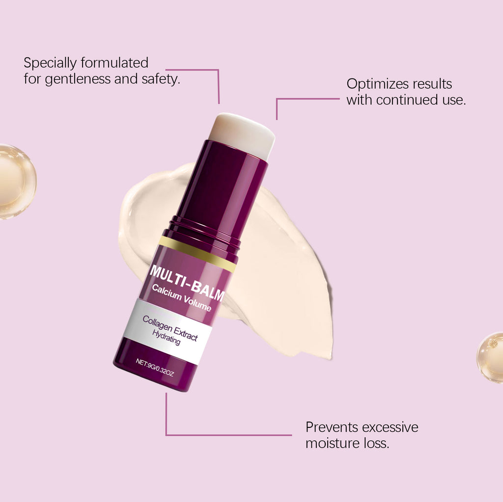 Anti-Aging Calcium Multi Balm Hydrating Firming Volume Soothing Dryness Repair Brighten Skin Tone Deep Moisturizing Cream Stick