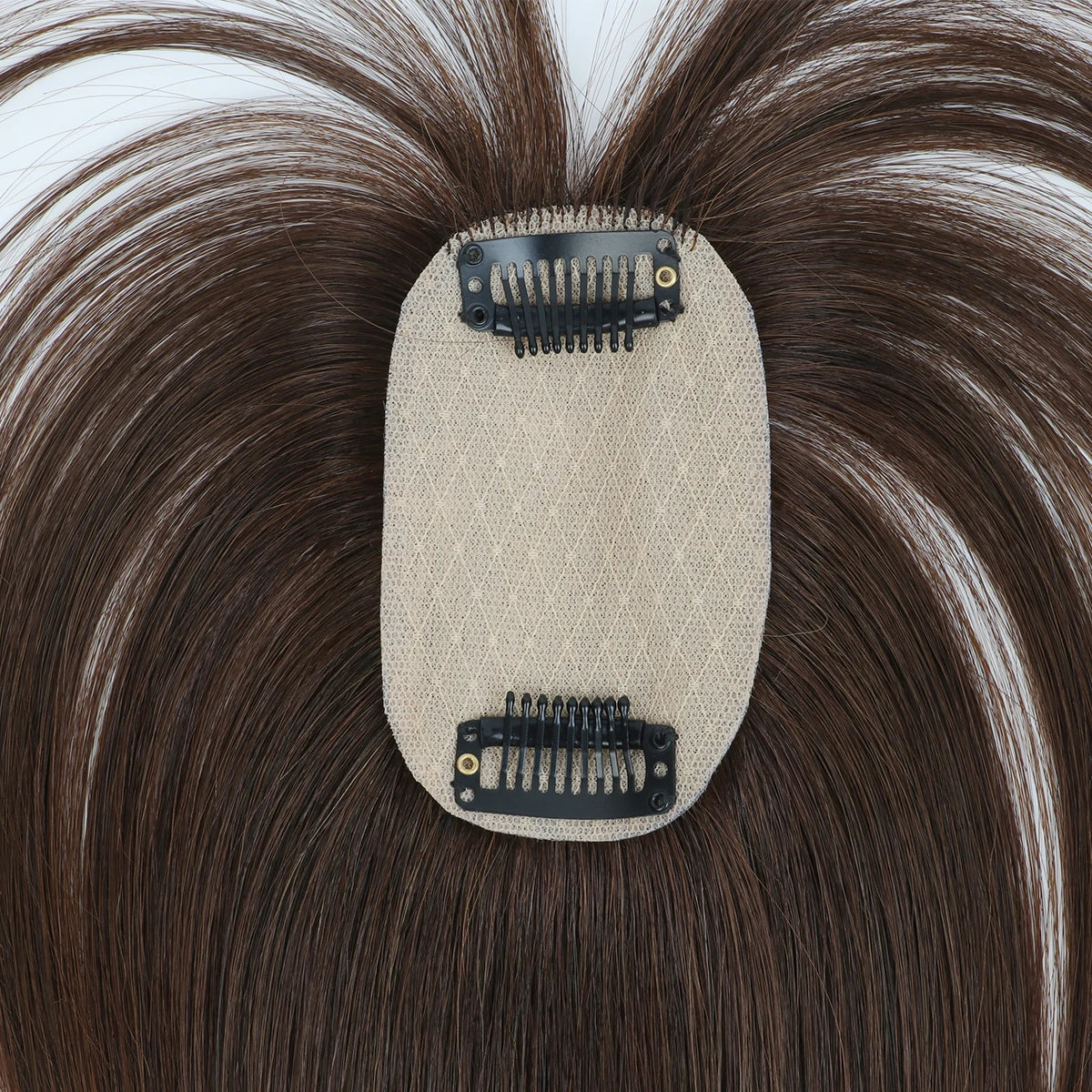 Real Human Hair Toppers for Women Daily 360° Bangs 3D Hair Pieces with Thinning Hair Bangs20, 25, 30, 35cm