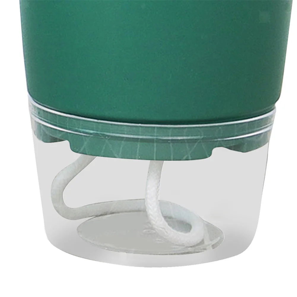 Lazy Hydroponic Flower Pot Automatic Water Absorbing Flowerpot Transparent Double Layer Plastic Resin Self Watering Plant Office
