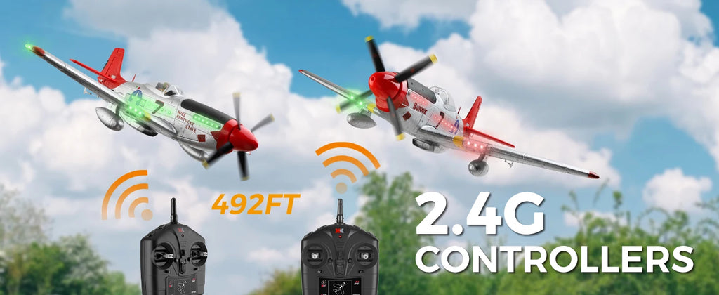 WLtoys XK A280 RC plane,P51 Mustang 4-CH RC Airplane with Lights,6G/3D Brushless Remote Control Airplane,Suitable for adults