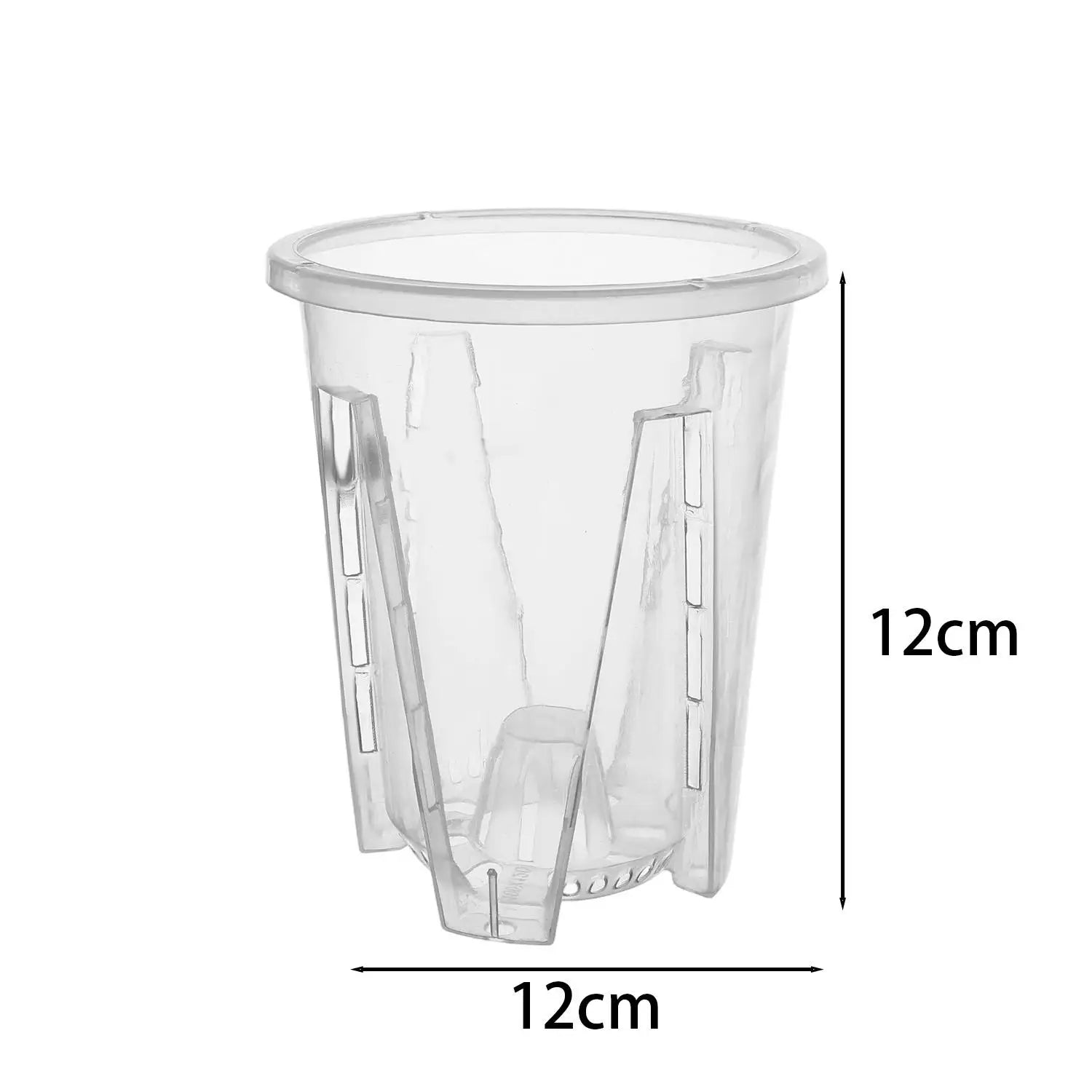 S/M/L/XL Clear PP Plastic Root Control Breathable Flower Pot Orchid Air Holes Plants Enhanced Drainage Garden Pot Home Garden