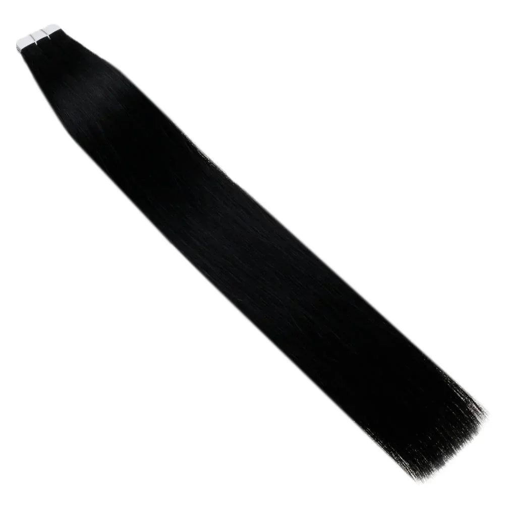 Laavoo Remy Tape in Hair Extension Straight Natural 100% Real Brazilian Hair 12-24inch Remy Skin Weft Tape in Hair Extensions