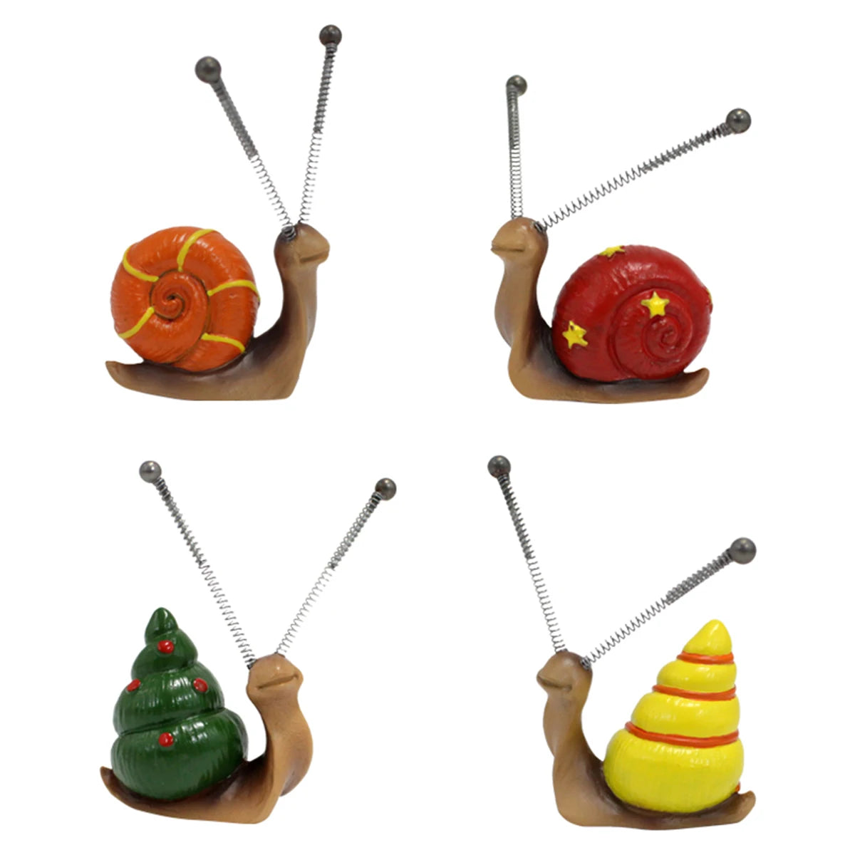 4pcs, Mini Snail Sculpture Bonsai Decorations，Garden Home Decoration Resin Crafts, Outside Decor, Outdoor Decor,Yard Art Ornamen