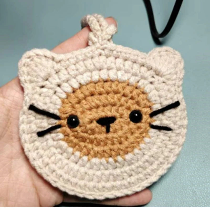 1/7pcs Easter Fun Handmade Emotional Support Doll Gift Crochet Encouragement Crochet Doll Ornament Cute Room Decoration