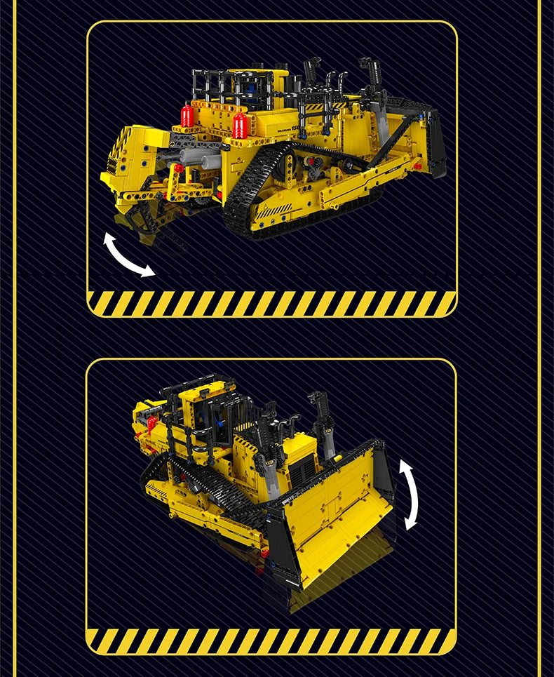 Mould King 15084 Technical Car Toys The APP RC Control D11 Bulldozer Building Block Assembly Truck Brick Set Kids Christmas Gift