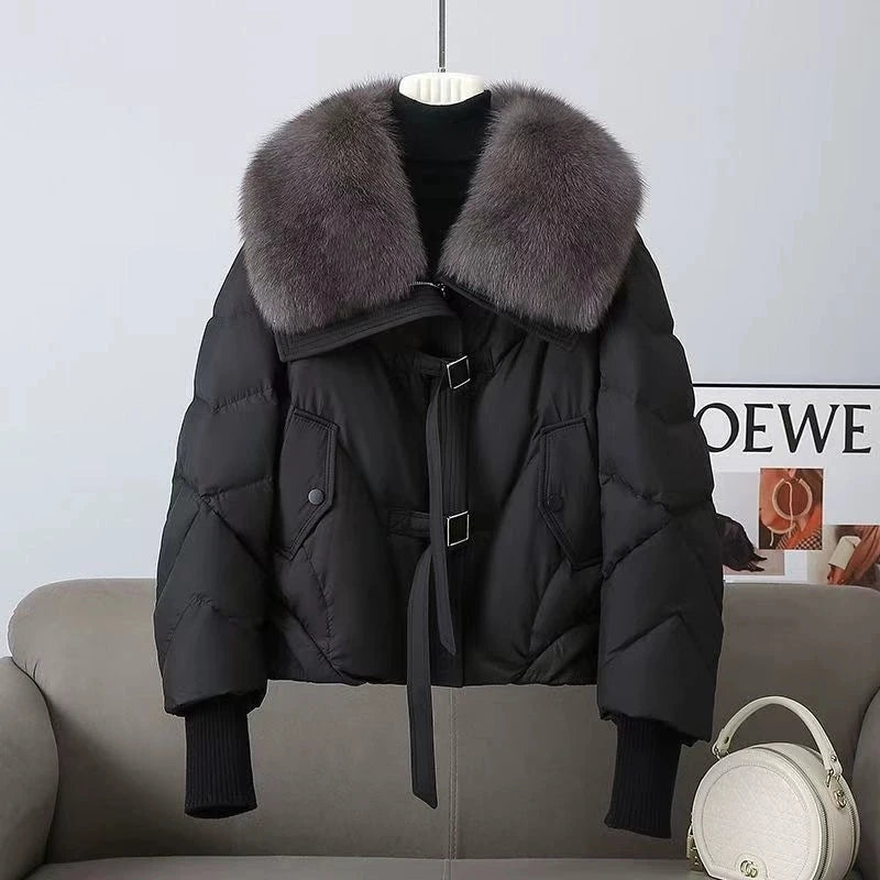2025 Fashion  Winter New Down Cotton Jacket Women's Cotton-Padded Thicken Warm Parkas Short Coat Female Casual Ladies Overwear
