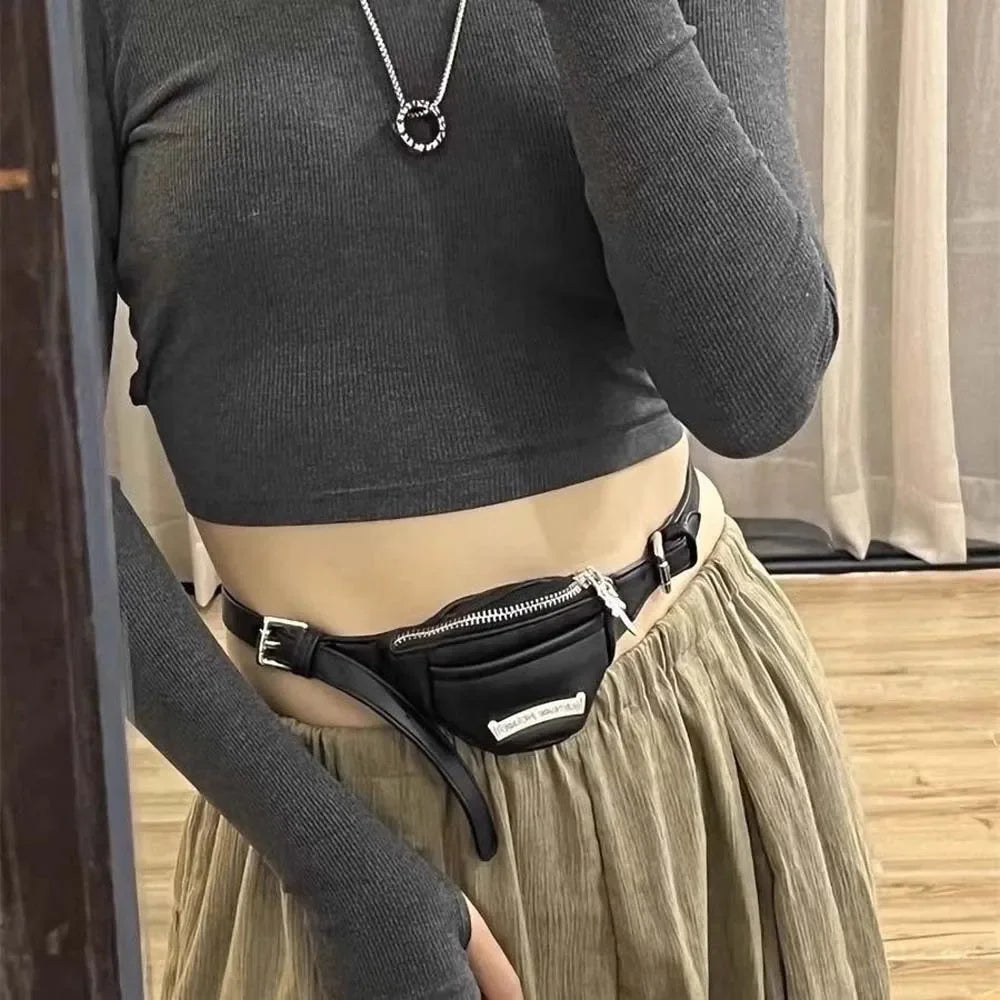 New Fashion Personalized Wrist Bag Y2K Style Coin Purse Spicy Girl Style Premium Niche Design Wrist Bag, Waist Bag for Woman