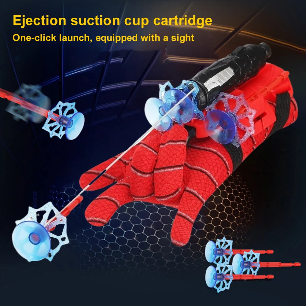 Spider Silk Launcher SpiderMans Cosplay Prop Party Comic Con Children Boys Girls Toys Cartoon Anime New Kids Birthday Cute Gifts