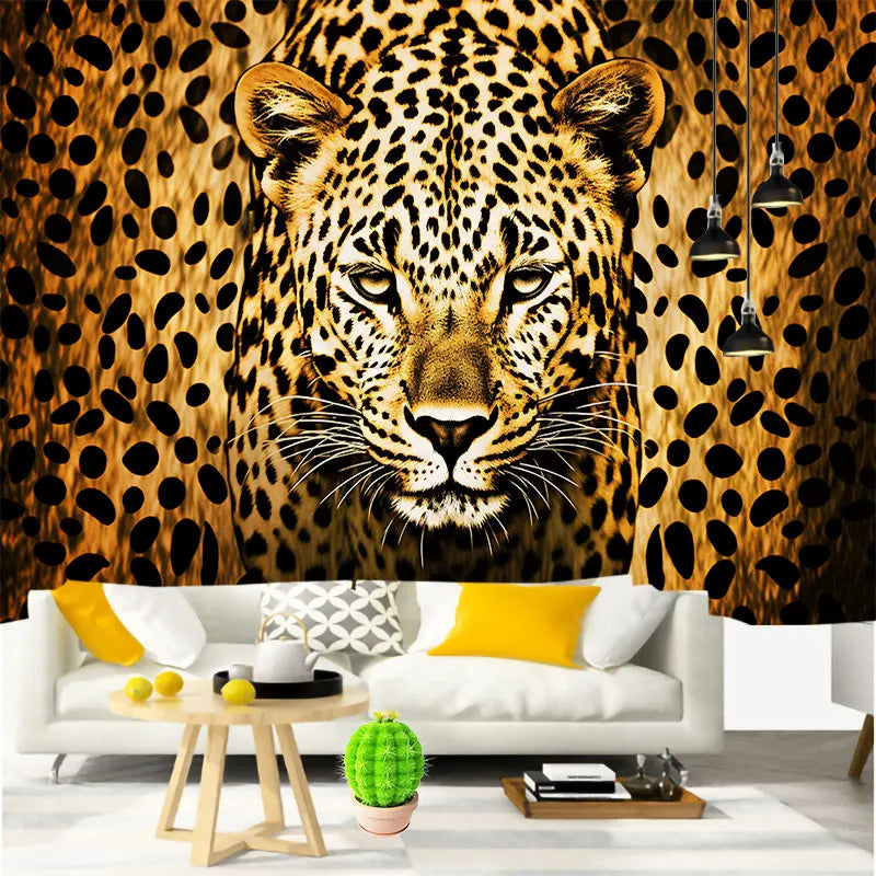 Animal Leopard Waterfall Tapestry Wall Art Floral  Wall Hanging Home House  Bedroom Decor For 2023 Tapiz Y2k Arazzi