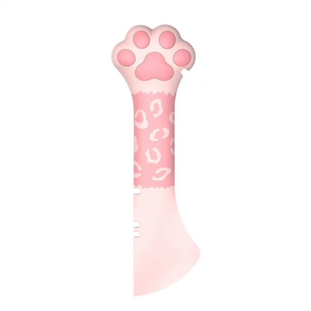 Pet Canned Spoon Adorable Lovely Paw Design Silicone Cat Food Can Lid Cover Spoon Jar Opener Puppy Feeding Food Scoop